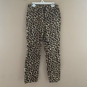 Forever 21 Leopard Print Jeans